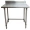 Bk Resources Stainless Steel Work Table W/Open Base, Plastic Feet 5 Riser 36"Wx24"D SVTR5OB-3624 - alternate 5